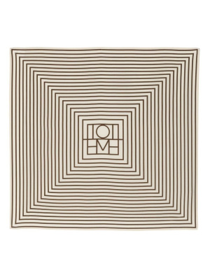 

Logo-print silk scarf, TOTEME Logo-print silk scarf