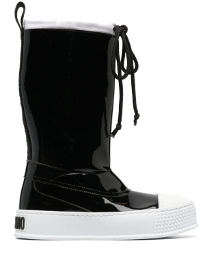 

Rubber-toecap platform boots, Moschino Rubber-toecap platform boots