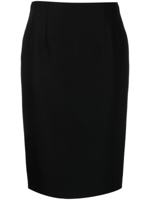 

Wool-blend pencil midi skirt, Versace Wool-blend pencil midi skirt