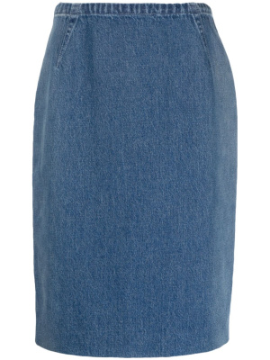 

Denim pencil skirt, Versace Denim pencil skirt