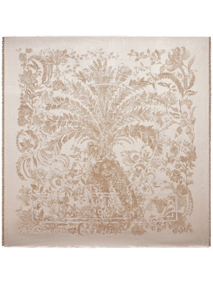 

Jaguar-print silk shawl, Ferragamo Jaguar-print silk shawl