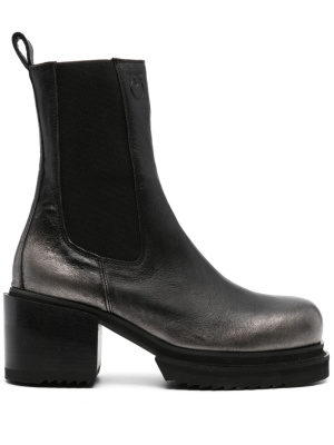 

70mm metallic-effect leather boots, PINKO 70mm metallic-effect leather boots