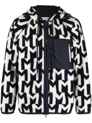 

Monogram zip-up hoodie, Moncler Monogram zip-up hoodie