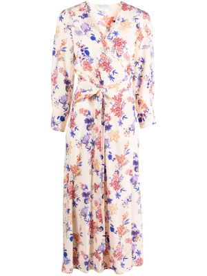 

Belle De Jour floral-print wrap dress, Forte Forte Belle De Jour floral-print wrap dress