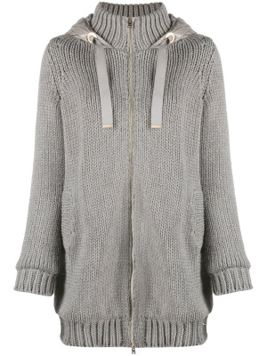 

Zip-fastening padded-panel coat, Herno Zip-fastening padded-panel coat