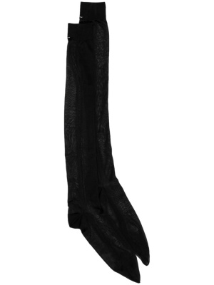 

Single-stitch logo silk socks, Maison Margiela Single-stitch logo silk socks