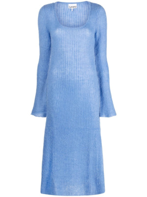 

Brushed ribbed mididress, GANNI Brushed ribbed mididress