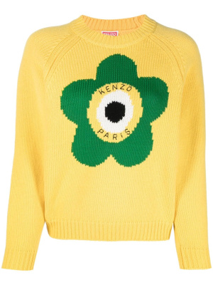 

Boke flower-motif wool jumper, Kenzo Boke flower-motif wool jumper