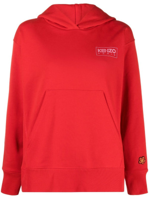 

Chest logo-print detail hoodie, Kenzo Chest logo-print detail hoodie