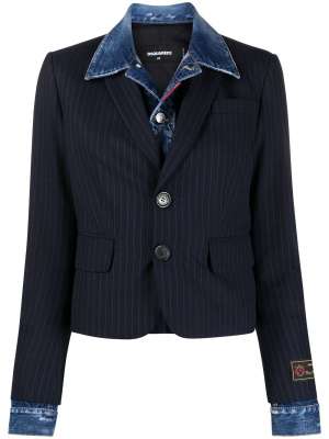 

Layered pinstripe blazer, Dsquared2 Layered pinstripe blazer