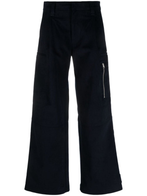 

Wide-leg cotton trousers, AMI Paris Wide-leg cotton trousers