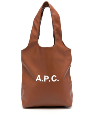 

Small Ninon logo-print tote bag, A.P.C. Small Ninon logo-print tote bag