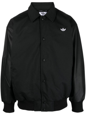 

WNTR 3-Stripes press-stud bomber jacket, Adidas WNTR 3-Stripes press-stud bomber jacket