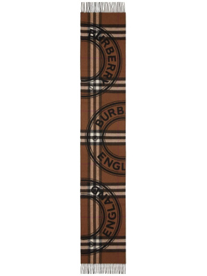 

Montage-print cashmere scarf, Burberry Montage-print cashmere scarf