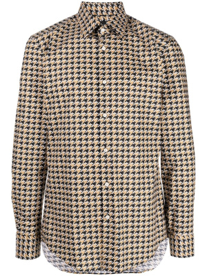 

Houndstooth-pattern cotton shirt, BOSS Houndstooth-pattern cotton shirt