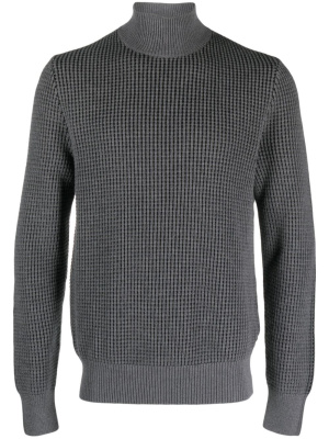 

High-neck waffle-knit jumper, BOSS High-neck waffle-knit jumper