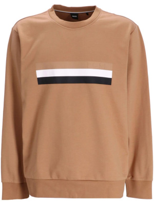 

Stripe-detail cotton sweatshirt, BOSS Stripe-detail cotton sweatshirt