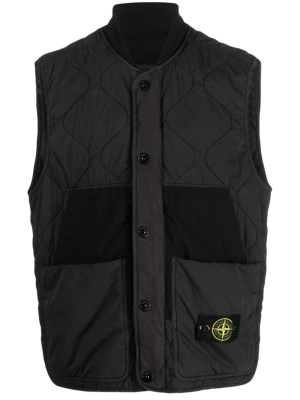 

Compass-patch quilted gilet, Stone Island Compass-patch quilted gilet