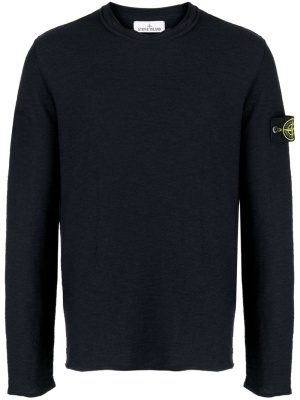 

Compass-logo crew-neck jumper, Stone Island Compass-logo crew-neck jumper