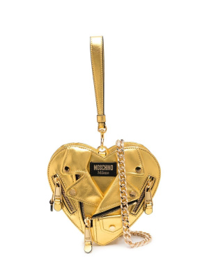 

Biker heart-shape clutch, Moschino Biker heart-shape clutch