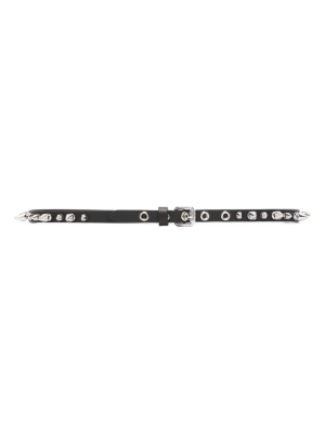 

Spike-studs leather belt, Moschino Spike-studs leather belt
