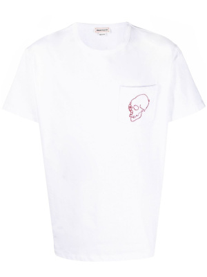 

Skull print cotton T-shirt, Alexander McQueen Skull print cotton T-shirt