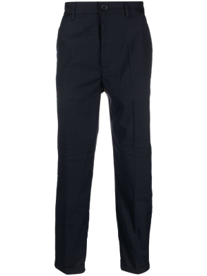 

Pleat-detailing tapered trousers, Armani Exchange Pleat-detailing tapered trousers