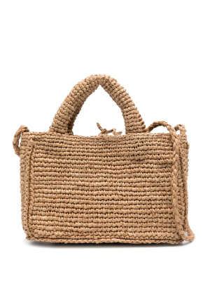 

Raffia mini tote, Manebi Raffia mini tote