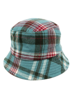 

Check-pattern wool bucket hat, YMC Check-pattern wool bucket hat