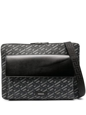 

Monogram-pattern laptop bag, Versace Monogram-pattern laptop bag