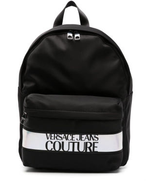 

Iridescent logo-print zip-up backpack, Versace Jeans Couture Iridescent logo-print zip-up backpack