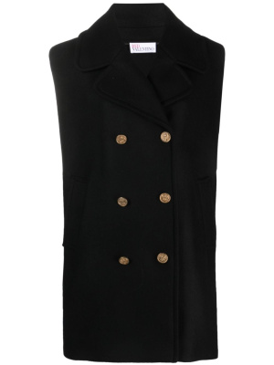 

Double-breasted wool-blend cape, RED Valentino Double-breasted wool-blend cape