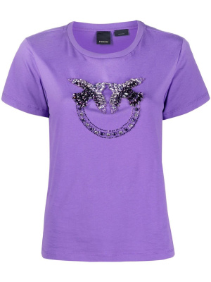 

Crystal-embellished T-shirt, PINKO Crystal-embellished T-shirt