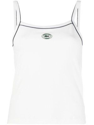 

X Lacoste logo-patch tank top, Sporty & Rich X Lacoste logo-patch tank top