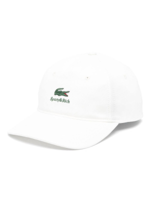 

Embroidered-logo baseball cap, Sporty & Rich Embroidered-logo baseball cap