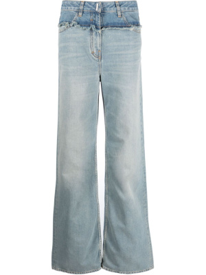 

Two-tone straight-leg jeans, Givenchy Two-tone straight-leg jeans