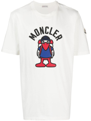

Monduck-print cotton T-shirt, Moncler Monduck-print cotton T-shirt