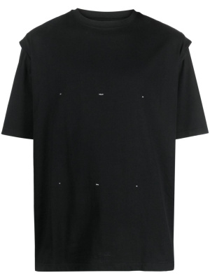 

Outline Logo cotton T-shirt, HELIOT EMIL Outline Logo cotton T-shirt