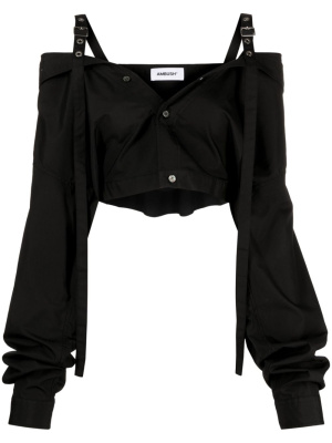 

Off-shoulder cropped shirt, AMBUSH Off-shoulder cropped shirt