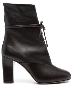 

80mm lace-up leather boots, Lemaire 80mm lace-up leather boots