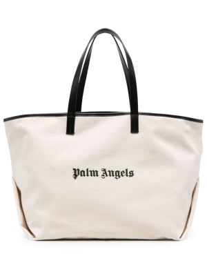 

Logo-print canvas tote bag, Palm Angels Logo-print canvas tote bag