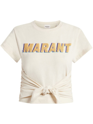 

Logo-print cotton T-shirt, ISABEL MARANT Logo-print cotton T-shirt