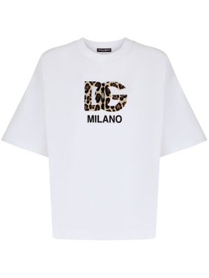 

Logo-print cotton-blend T-shirt, Dolce & Gabbana Logo-print cotton-blend T-shirt