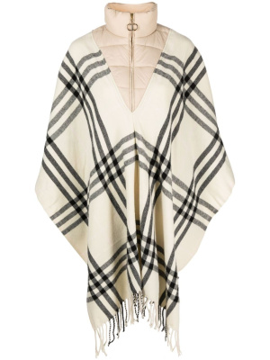 

Layered-effect fringed poncho, TWINSET Layered-effect fringed poncho