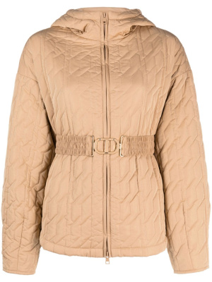 

Logo-belt quilted jacket, TWINSET Logo-belt quilted jacket