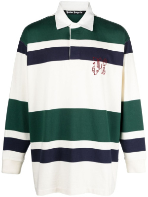 

Striped cotton polo shirt, Palm Angels Striped cotton polo shirt