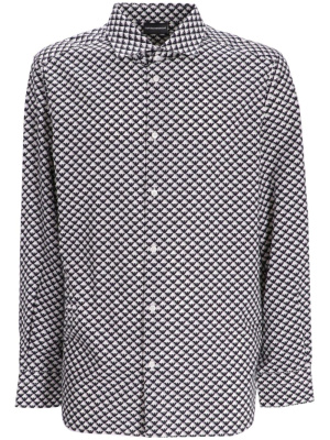 

Logo-print long-sleeve shirt, Emporio Armani Logo-print long-sleeve shirt