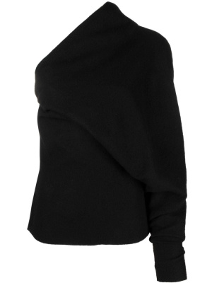 

One-sleeve virgin wool top, Rick Owens One-sleeve virgin wool top