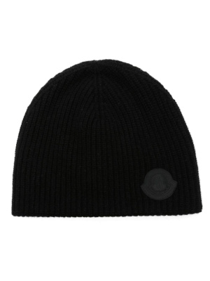 

Logo-patch ribbed beanie, Moncler Logo-patch ribbed beanie