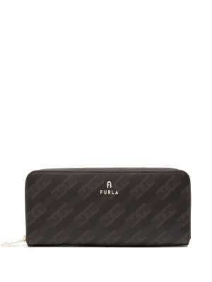 

Logo-plaque monogram-pattern purse, Furla Logo-plaque monogram-pattern purse